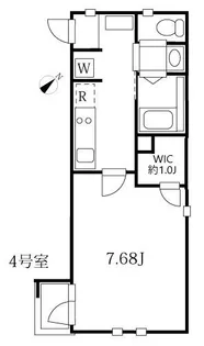 モダンアパートメント武蔵小山【3階】の間取り