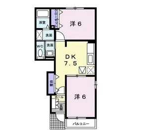 サンリット・レジデンス【1階】の間取り