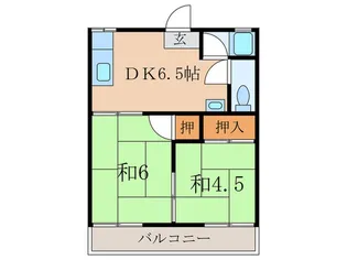 コ-ポ西垣 II【2階】の間取り