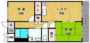 ハイツ下村【2階】の間取り