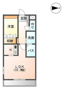 ブルーム千歳【2階】の間取り