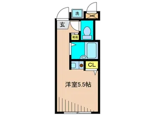 ベルフォ-レ【1階】の間取り