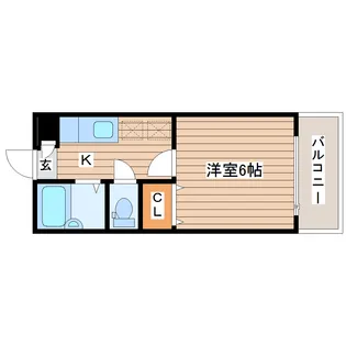 ビッグバレー宮千代【2階】の間取り