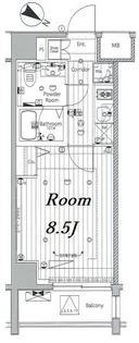 メイクス浅草イースト【8階】の間取り