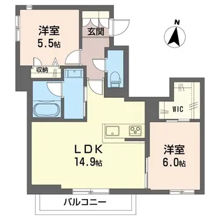 トルシーヌ下落合【3階】の間取り