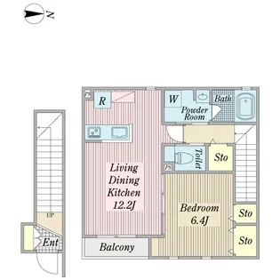 ガルデニア【2階】の間取り