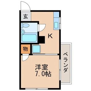 フォーヴル代官【2階】の間取り