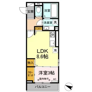 グラーツ【3階】の間取り