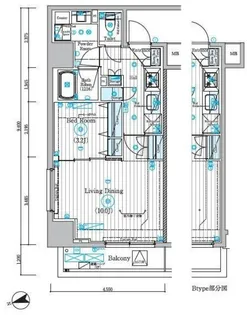 リライア東京墨田【8階】の間取り