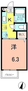ハウス花水木【2階】の間取り