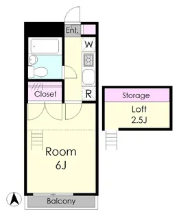 モアクレスト西山I番館【2階】の間取り