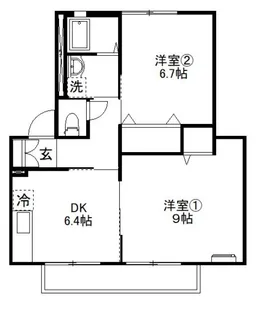 セドル【1階】の間取り
