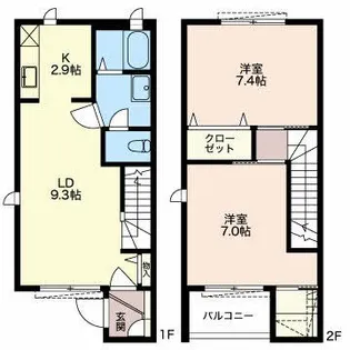 MastTown愛野Iの間取り