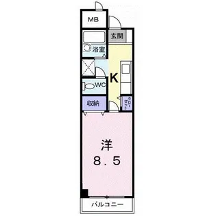 レジダンスヴァンヴェールの間取り