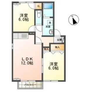 メゾンクレール【2階】の間取り