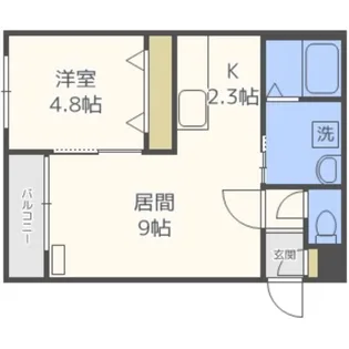 Raffine(ラフィーネ)【3階】の間取り