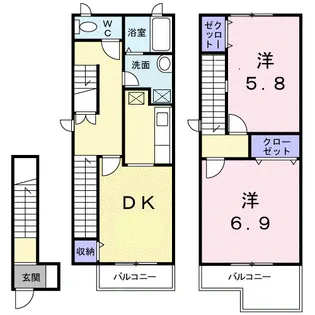 さくらヒルズIIの間取り