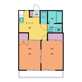 クレストビュー所沢【2階】の間取り