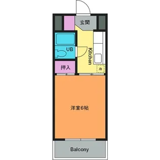シルクハイツ【4階】の間取り