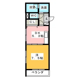 サングランデ【8階】の間取り