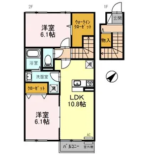 イルセット B棟の間取り