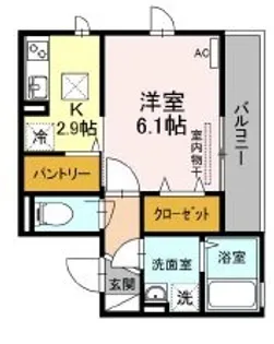 ミアスII【2階】の間取り