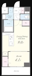 ヴァロアール博多【5階】の間取り