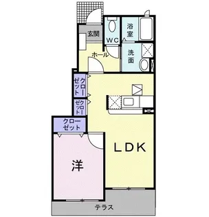 グリーンハイツE【1階】の間取り