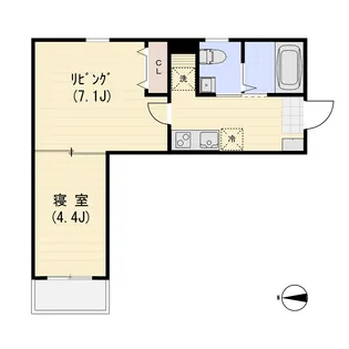 プロスペリティ【4階】の間取り