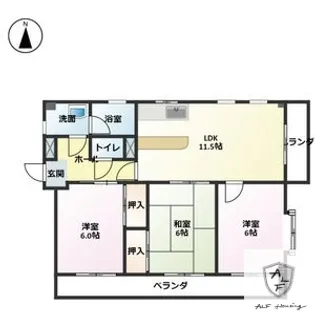 デンファレ【2階】の間取り