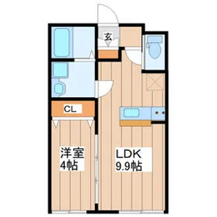 イーストグランデ【1階】の間取り