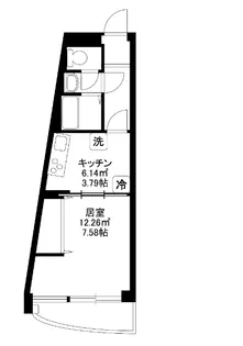 シャンボール北新宿【11階】の間取り