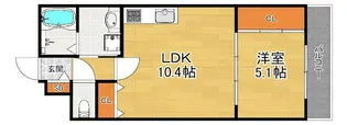 テレザート東船橋【1階】の間取り