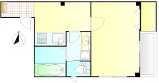 クレスト中島【3階】の間取り