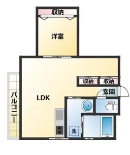 ローヤル若葉【2階】の間取り