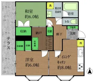 レ・ユニオン【1階】の間取り