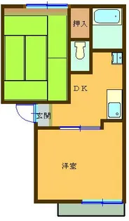 メゾンアサヒ【2階】の間取り