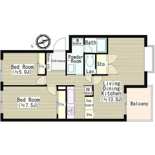 リンズハウス【2階】の間取り