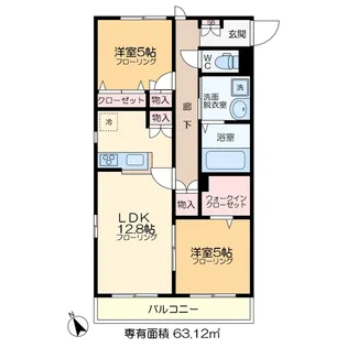 トーヨーメゾン小松川【2階】の間取り