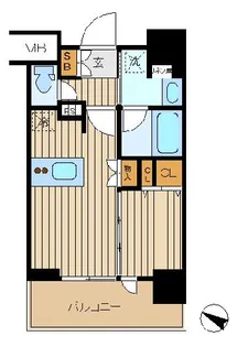 Jワザック東京押上【6階】の間取り