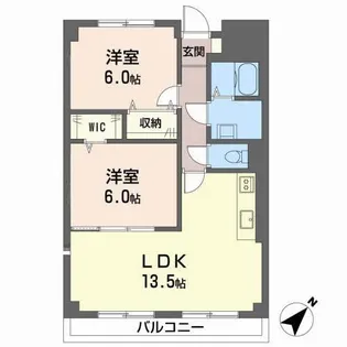 吉与ハイム【3階】の間取り