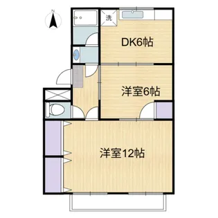 第一続木マンション【2階】の間取り