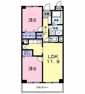 エテルノ・スクウェア【3階】の間取り