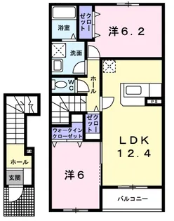 メゾン雪【2階】の間取り