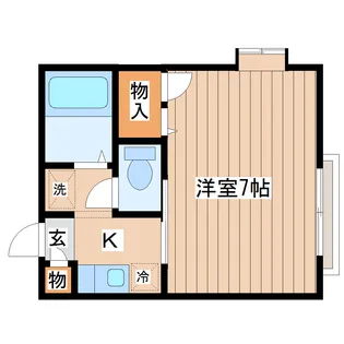 ラ・カパンナII【1階】の間取り