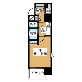 プレサンス名古屋駅前【8階】の間取り