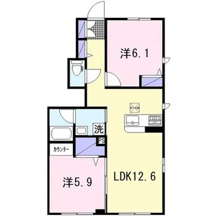 エクラシエ【1階】の間取り