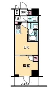 ハーモニーレジデンス大塚山手インサイド【2階】の間取り