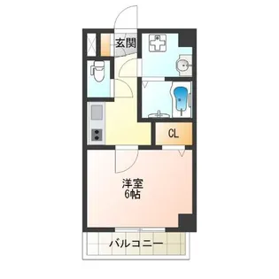 グランパシフィック松虫通【2階】の間取り