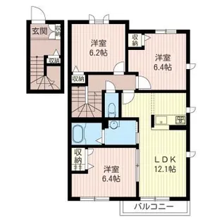 Grand Chalet I【2階】の間取り